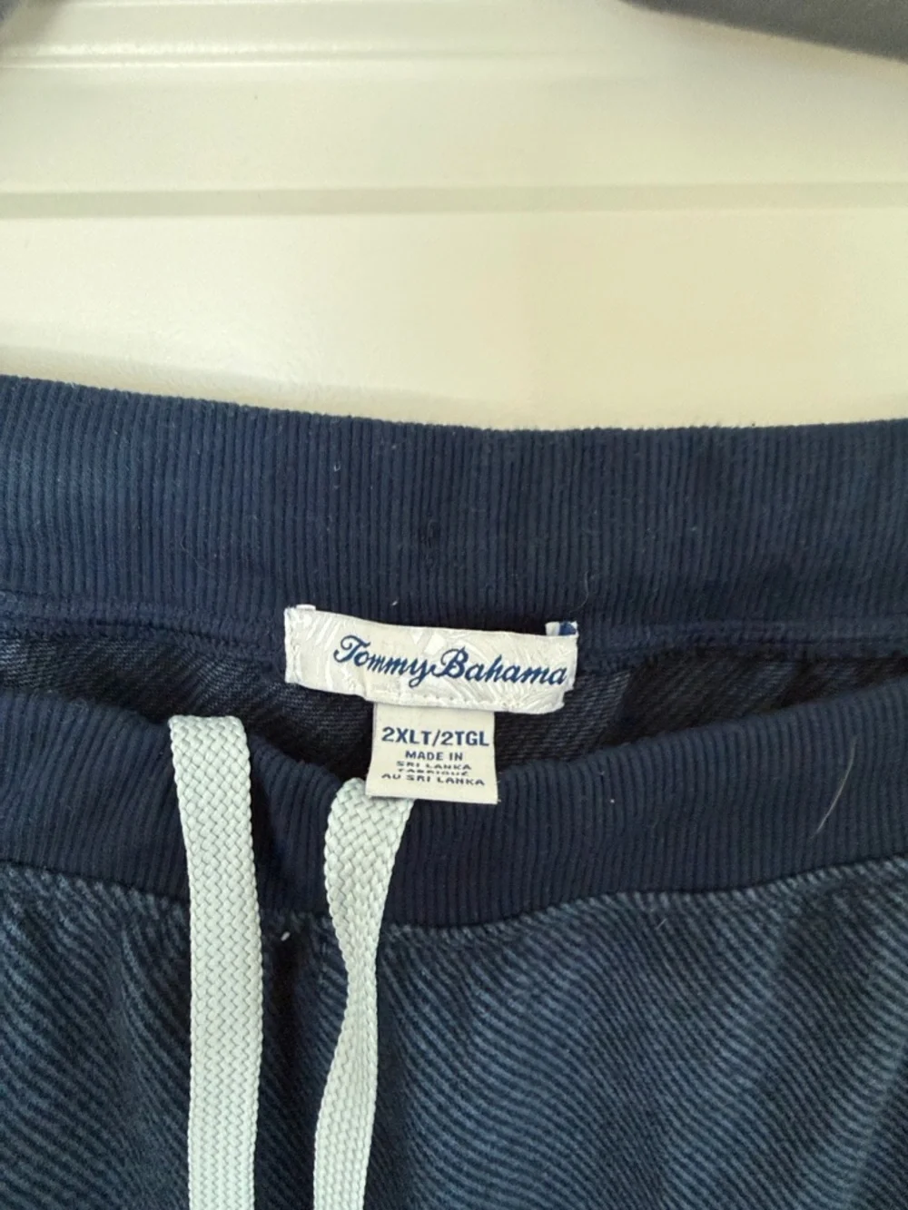 Tommy Bahama Navy Knit Drawstring Athletic Shorts - Picture 2 of 2